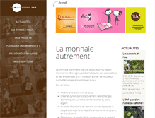 Tablet Screenshot of lamonnaieautrement.org